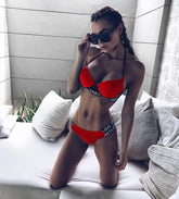 Costum de baie din două piese ''Red Adventure'' - Zappy Fashion Romania
